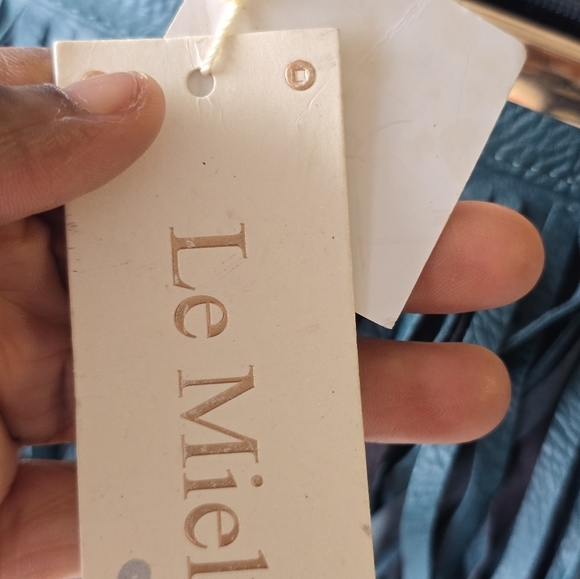 Le Miel Fringe Crossbody Bag Blue Women Cluch Detachable Strap Western Y2k New - Picture 10 of 16